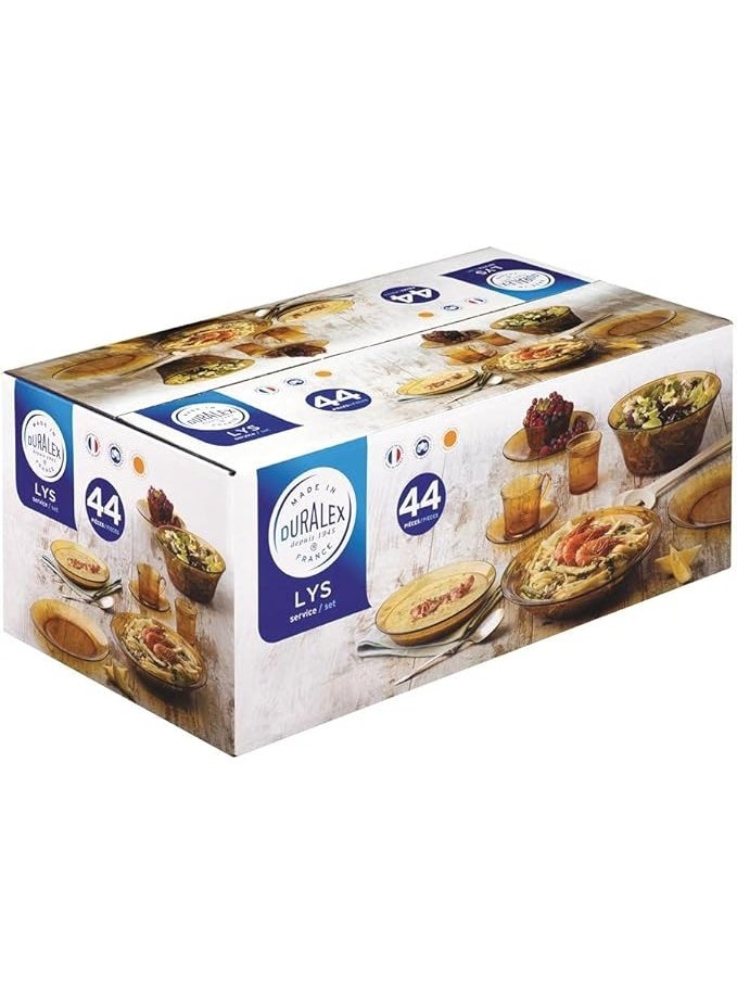 Duralex Vermeil 44 Piece Tableware Set - Image 2