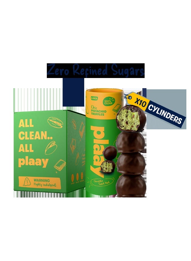 Plaay Pistachio Chocolate Truffles 10x60g - Image 1