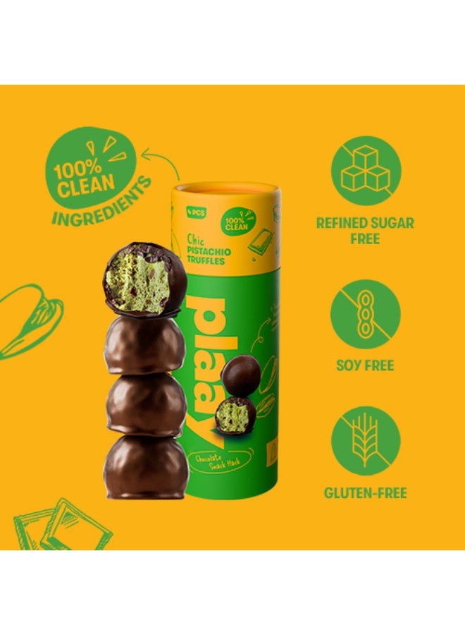 Plaay Pistachio Chocolate Truffles 10x60g - Image 3