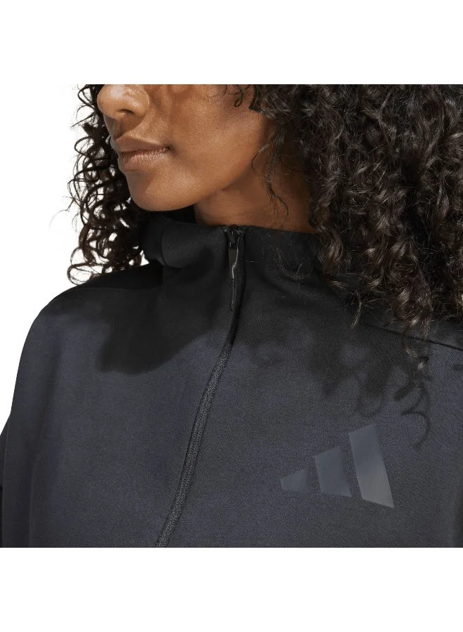 Adidas BLACK Z.N.E. Full Zip Hoodie for Women | Best Price UAE