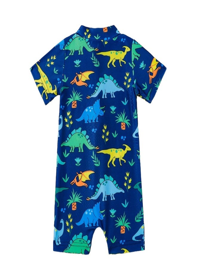 YAGATA Baby Boy Swimsuit Dino Baby Boy Swimsuit 9-12 Months Swimsuit Baby Boy Baby Boys Swimsuit Baby Swimsuit 6-12 Month Navy 90 - Image 2