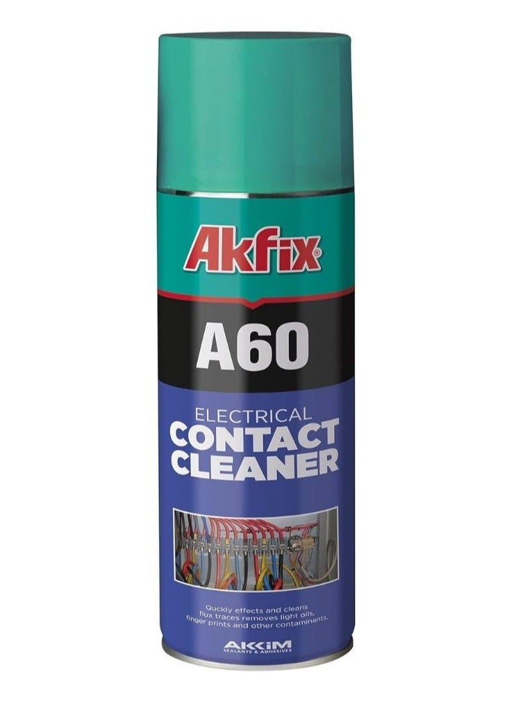 Akfix A60 Electrical Contact Cleaner Spray - Quick-Drying, Residue-Free Cleaning Solution for Electrical Equipment - 200ml - Image 1