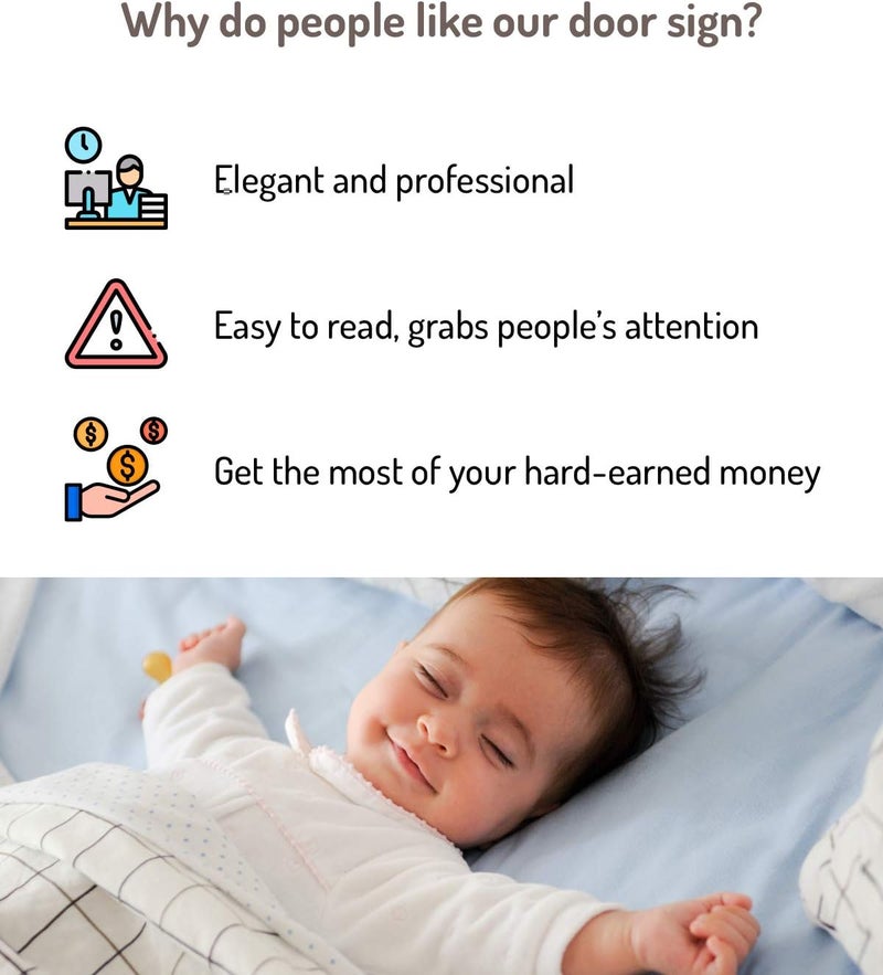 Fun-Plus Do Not Disturb Door Hanger Sign, 2 Pack (Printed on Both Sides), 9.3″x3.5″PVC Plastic, Please Do Not Disturb Sign for Home, Office, Hotel, Bathroom, Bedroom, Pumping, Breastfeeding, Therapists, Clinic - Image 3
