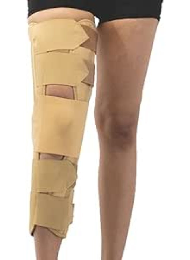 Long Knee Brace - Maximum Support & Durable Comfort - Practical, Easy-to-Use for Injury Recovery and Daily Use