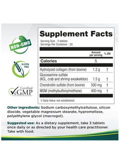 Genacol Genacol Optimum – Glucosamine, Chondroitin, MSM and Ultra-Hydrolyzed Collagen Tablets, Maintains Healthy Joints, Protects & Lubricate Cartilage, 90 Tablets (30-Day Supply)  - Image 3
