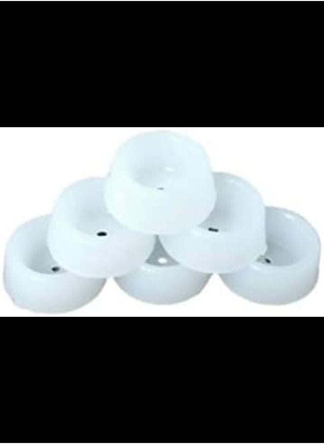 ABBASALI - Round Heavy Duty Nylon Bush with Screw for Furniture Chair Table Leg Feet Floor Protectors - Image 1