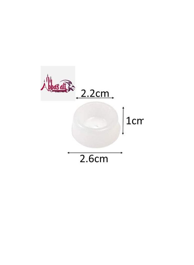 ABBASALI - Round Heavy Duty Nylon Bush with Screw for Furniture Chair Table Leg Feet Floor Protectors - Image 1