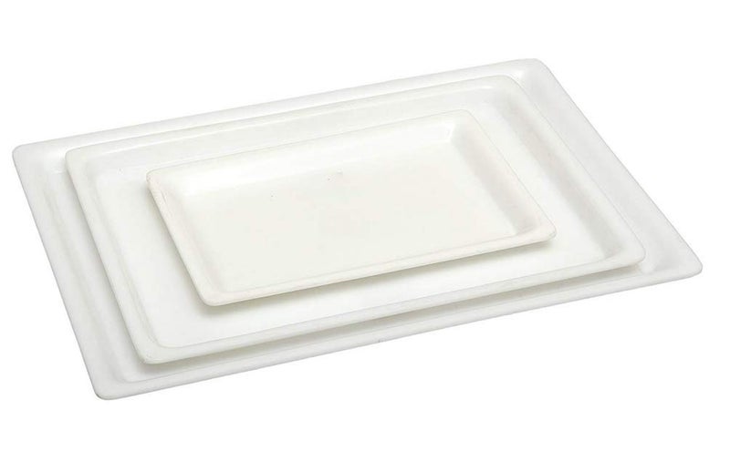 Urmila Plastic® Rectangular Acrylic Serving Trays - Set of 3 - Image 5