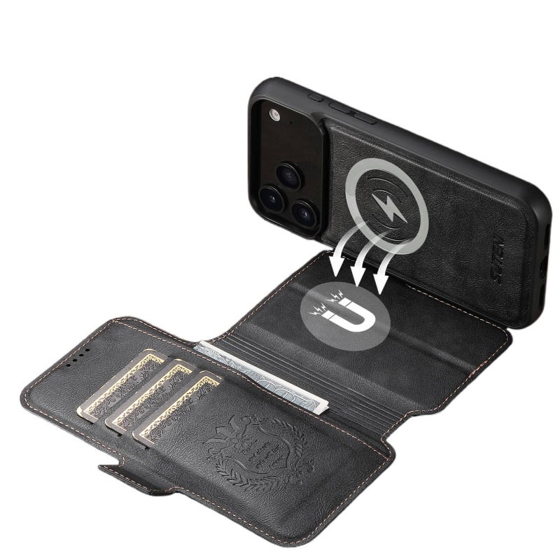 MagSafe Case | Drop Protection | Strong Magnetic | Black | TPU | Shockproof Cover for iPhone 16 / 16 Plus / 16 Pro / 16 Pro Max - Image 3
