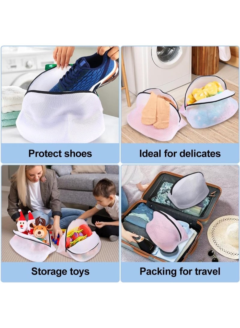 Forest Home Shoe Washing Bag, Set of 2 Mesh Shoe Laundry Bags with Zip Closure for Sneakers, Running Shoes, Socks, Bras - Image 3