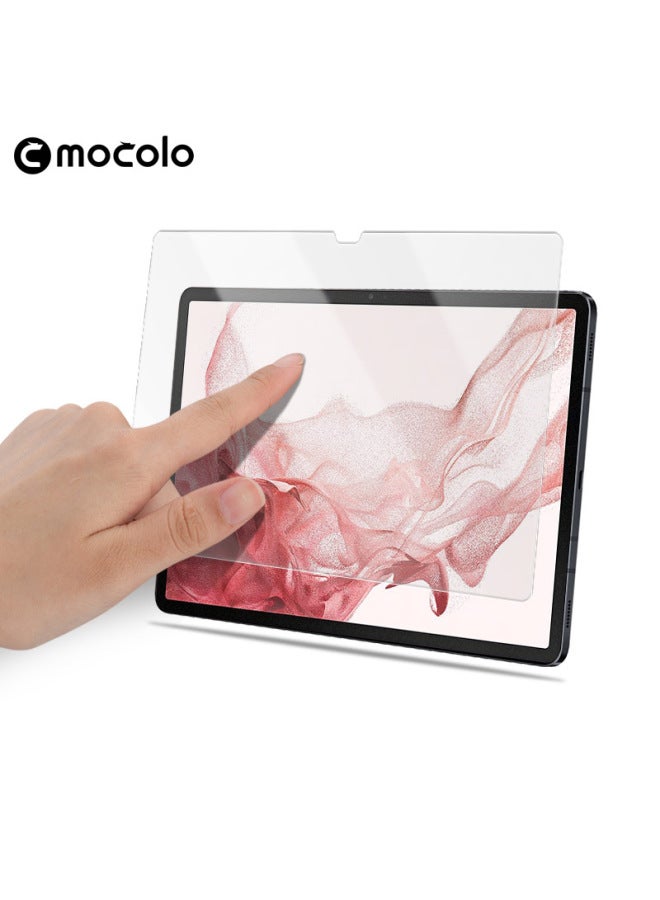 For Samsung TabS8 PLUS Flat Tempered Film TabS8 Ultra HD Transparent Anti-fingerprint 9H Hardness-Color:0.33mm Arc Edge HD Transparent Belt Packaging-Dimensions:Samsung Tab S8 Ultra 14.6 - Image 2