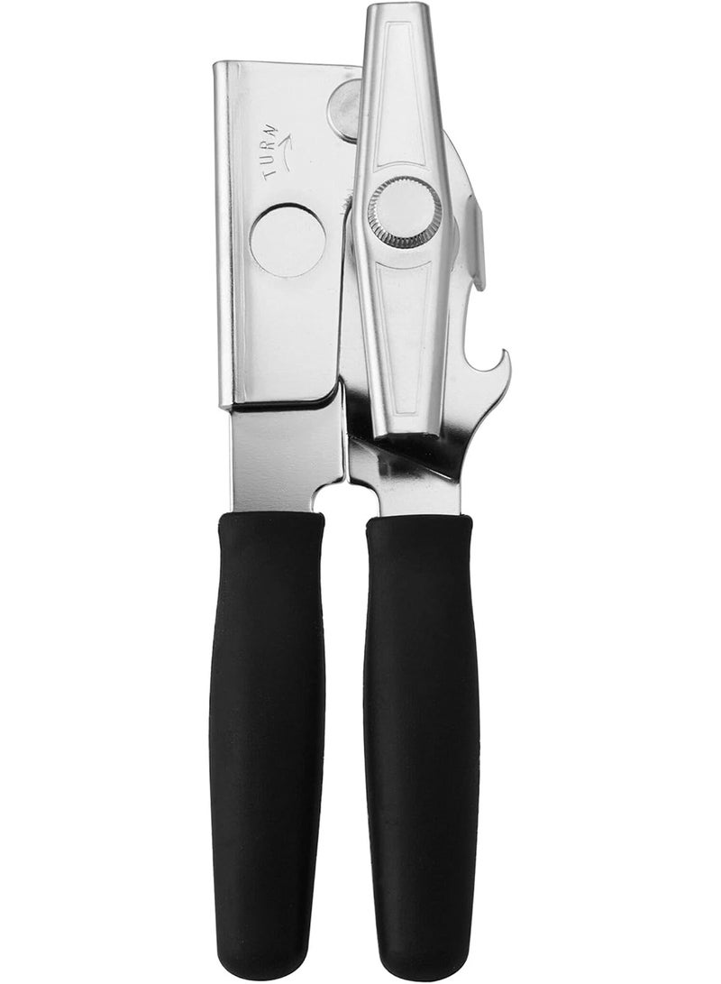 Swing-A-Way Comfort Comfort Grip Can Opener - All-Steel Construction, Smooth - Easy to Use, High-Carbon Cutting Wheel, Integrated Bottle Opener, Easy to Clean, Ideal for Arthritis and Seniors (Black) - Image 3