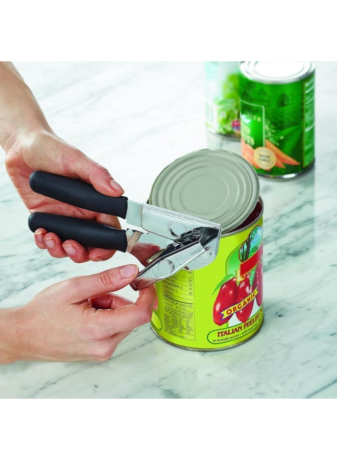Swing-A-Way Comfort Comfort Grip Can Opener - All-Steel Construction, Smooth - Easy to Use, High-Carbon Cutting Wheel, Integrated Bottle Opener, Easy to Clean, Ideal for Arthritis and Seniors (Black) - Image 4