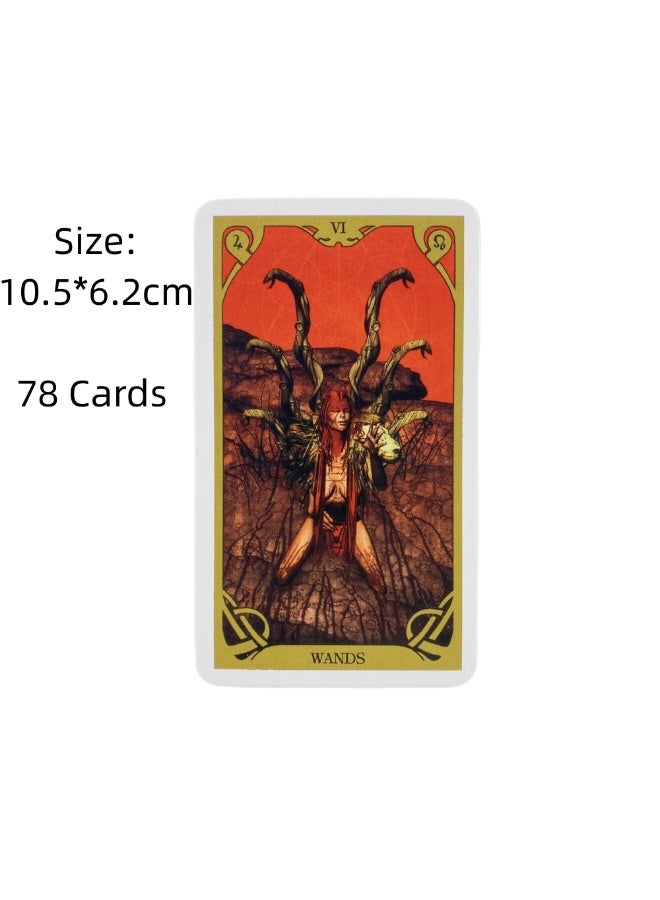 NIBEMINENT Night Sun Tarot Deck - 78 Cards - Book of Occultism - English Version - Visual Presentation - Prophecy Edition - Paper Game Cards - Image 2