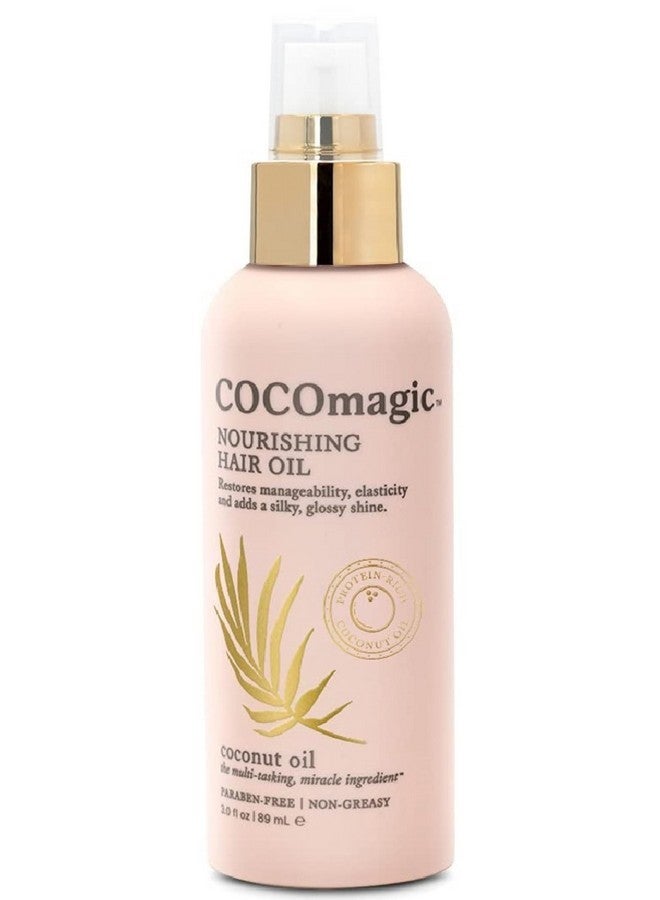 Cocomagic Nourishing Hair Oil | Promotes Healthy-Looking Hair | Restore Manageability, Add Silky, Glossy Shine | Paraben Free, Cruelty Free, Made in USA (3 oz) - Image 1