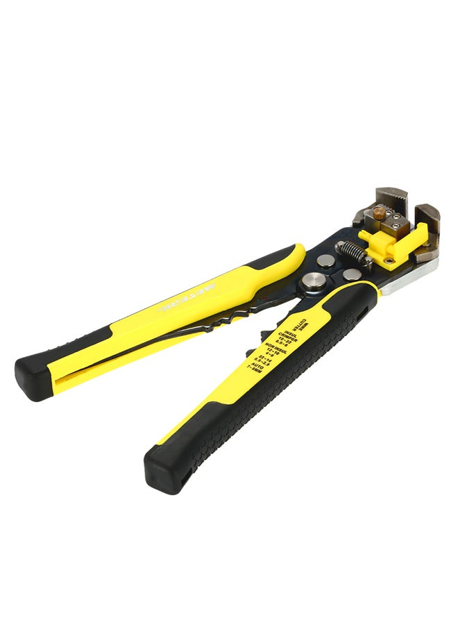 Multifunctional Adjustable Cable Wire Stripper Crimping Tool Yellow - Image 2