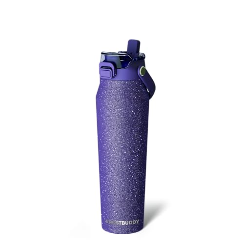 Frost Buddy 32oz Insulated Water Bottle with Straw Chug Lid LeakProof Stainless Steel 24Hours Cold SweatProof Cup Holder Friendly Ideal for Gym Travel Sports Everyday Hydration - Image 1