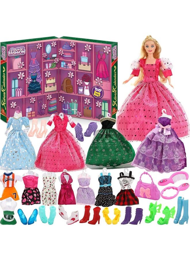 Children's Makeup Blind Box DIY Cosmetics Nail Art Girl Doll Clothes Hand Tear Countdown Calendar-Color:Girl Doll Blind Box Xt-101  - Image 1