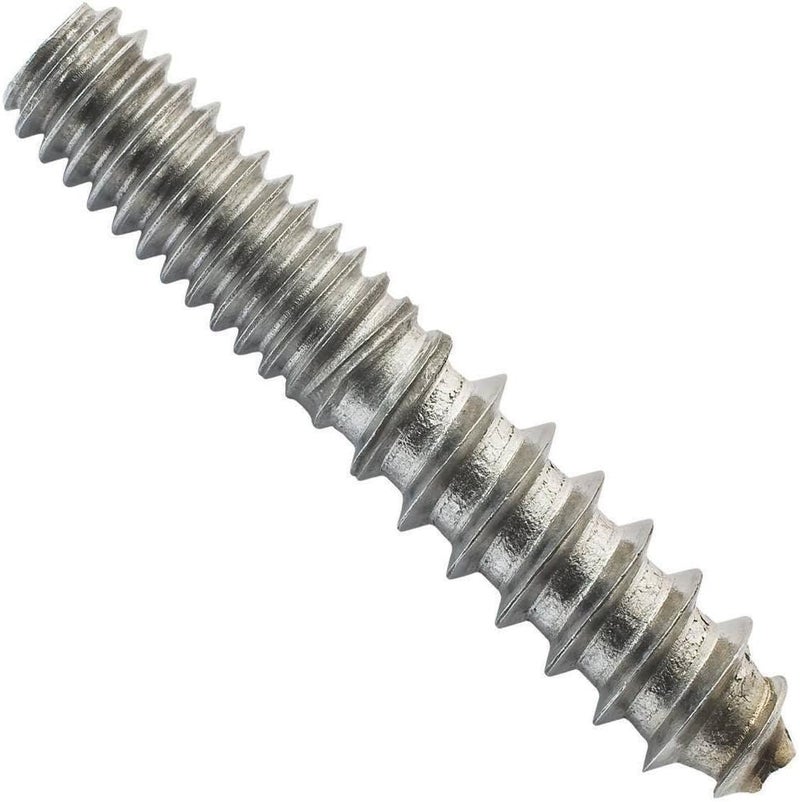 Steel Hanger Bolts - Heavy-Duty 5/16" - 18 x 3 Screws for Furniture Assembly, Wood Joints & Corner Brackets - Durable Double Ended Screws for Cabinet & Shutter Installations (8 Pack)