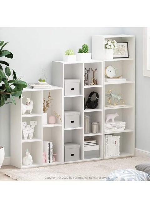 Multifunctional Storage Shelf for Kid's Room and Office Organizer for Toys Books and Office Supplies Modern Design White