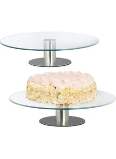 LOFT Cake Stand, D30XH7CMS, Glass, Steel-108051  - Image 2