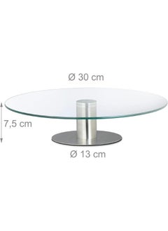 LOFT Cake Stand, D30XH7CMS, Glass, Steel-108051  - Image 3