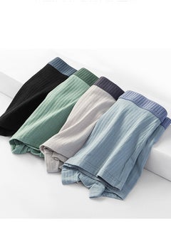Generic 4 Pack Men's Antibacterial Boxer Briefs 4 color Breathable pure cotton MenS Panties Soft Stretchy Boxer Shorts Underpants  - Image 3