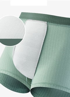 Generic 4 Pack Men's Antibacterial Boxer Briefs 4 color Breathable pure cotton MenS Panties Soft Stretchy Boxer Shorts Underpants  - Image 5