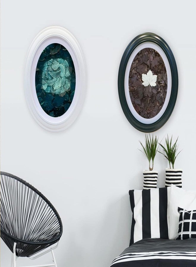 GRRONZEE 3 Pack Oval Picture Frame 5x7 Black Oval Photo Frames, 5 by 7 Wall Picture Frame Photo Frame for Home Decor, Photo Gallery - Image 5