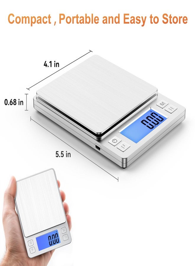 BOMATA 0.01g Small Digital Gram Scale, Upgraded 1kg Jewelry Scale - Image 4