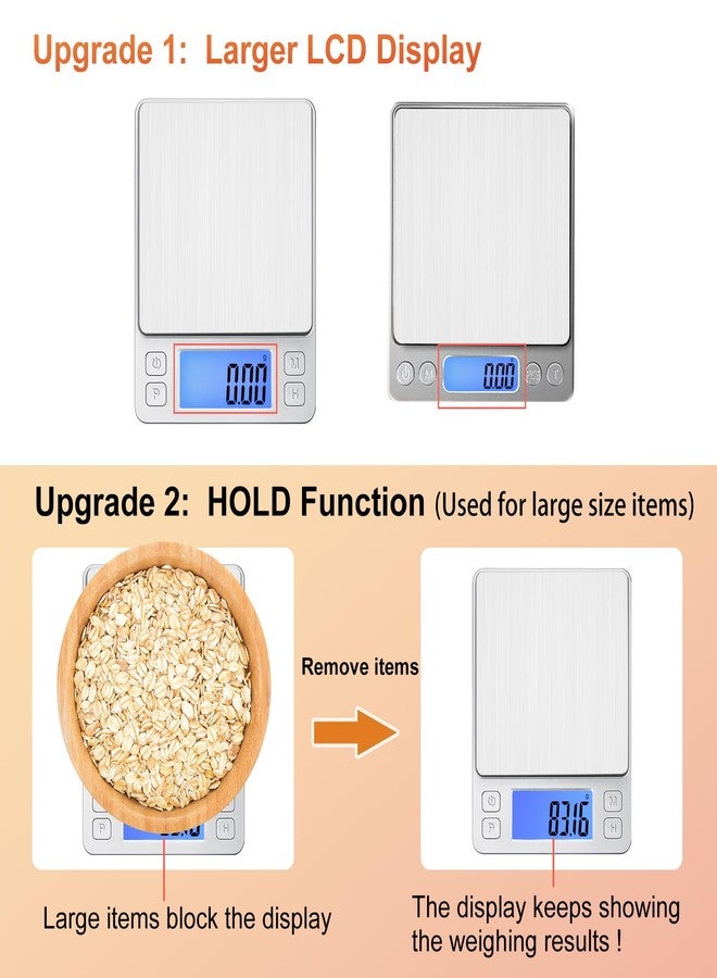 BOMATA 0.01g Small Digital Gram Scale, Upgraded 1kg Jewelry Scale - Image 3