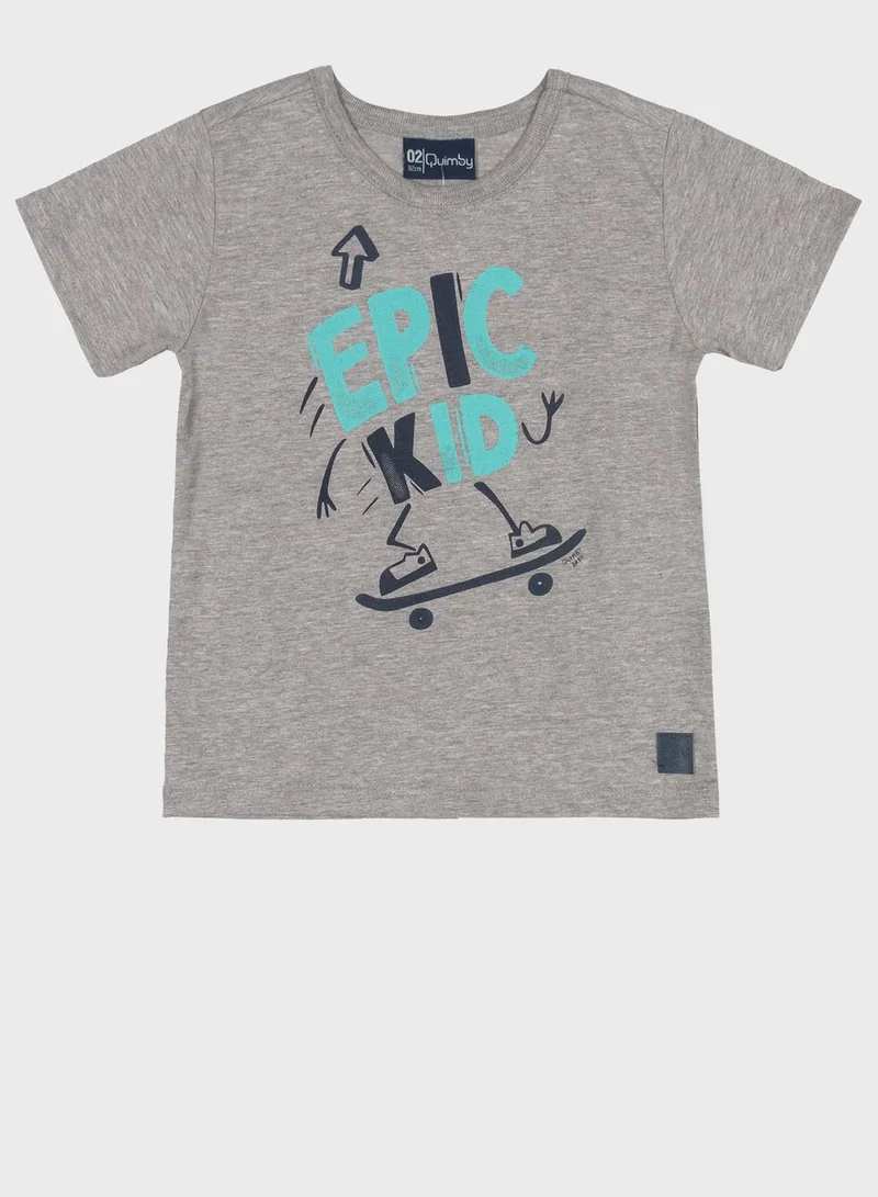 Quimby Infant Printed Causal Short Set