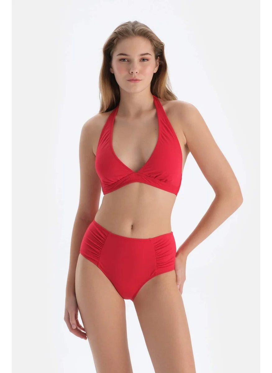 dagi Red Triangle Wide Bikini Top