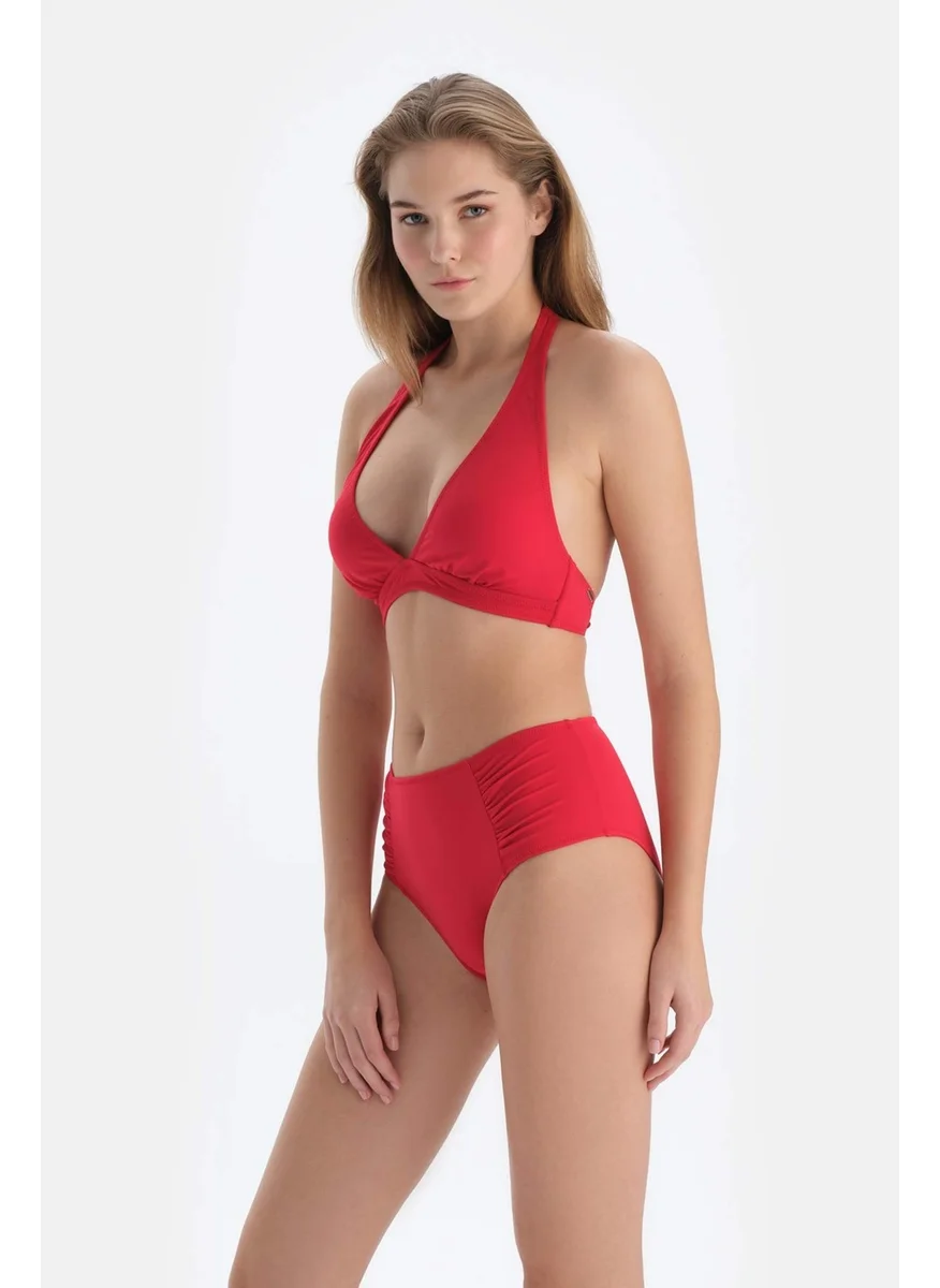 dagi Red Triangle Wide Bikini Top