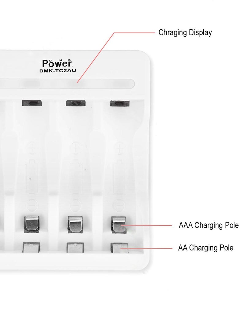 DMK Power DMK Power 4pcs AAA Rechargeable Battery with USB Charger  - Image 4
