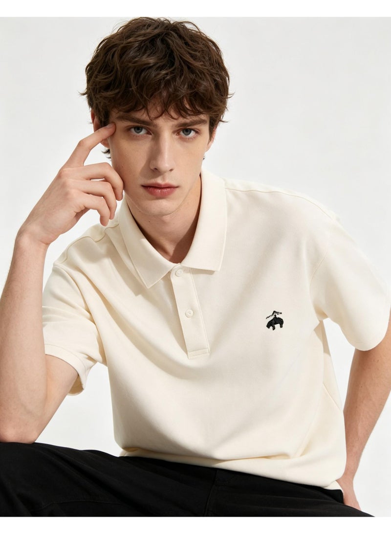 روكس براذرز Brooks Brothers قميص Polo العام للرجال والنساء ، مع القماش الكلاسيكي ، نسيج اللؤلؤ الناعم ، أكمام قصيرة عارضة. - Image 1
