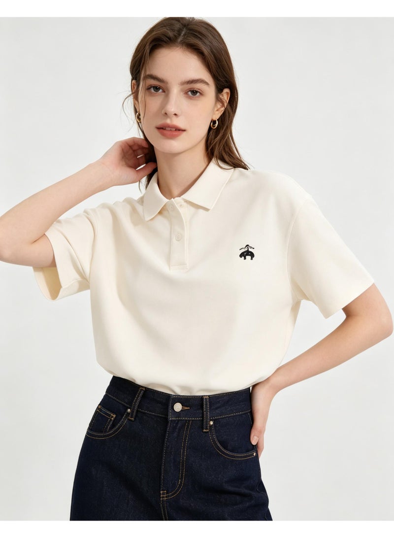 روكس براذرز Brooks Brothers قميص Polo العام للرجال والنساء ، مع القماش الكلاسيكي ، نسيج اللؤلؤ الناعم ، أكمام قصيرة عارضة. - Image 2