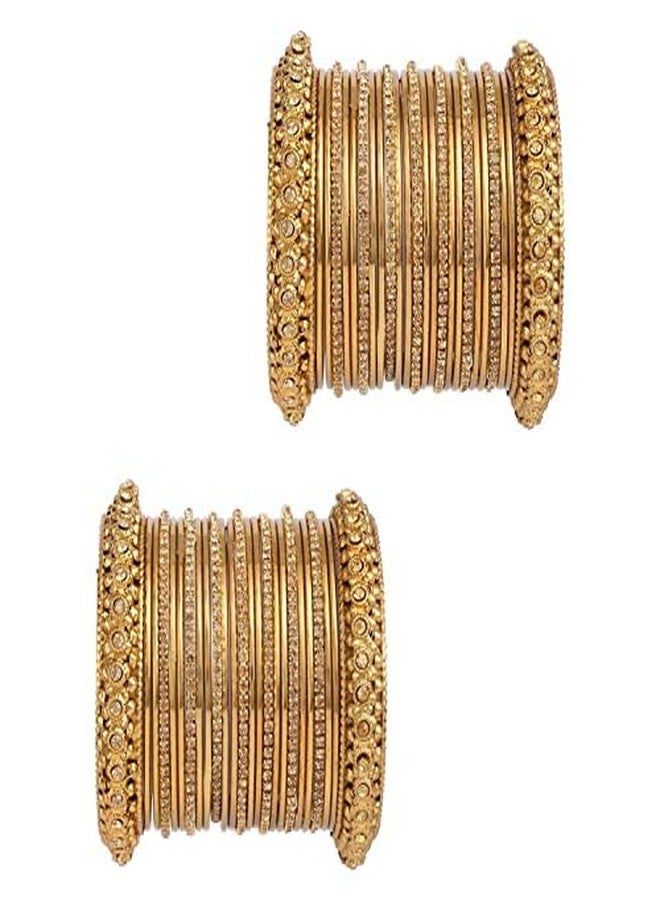 Efulgenz Indian Bangles for Women Bangles Indian Jewelry Boho Bollywood Wedding Bracelets Bangle Set (50 Pcs) - Image 1