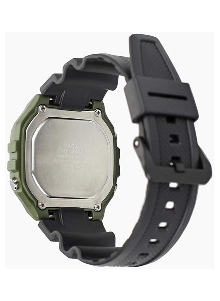CASIO Casio Men's Water Resistant Classic Digital Display Quartz Watch W-218H-3AVDF  Black  - Image 4