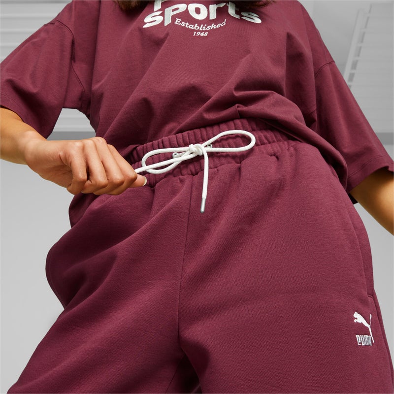 PUMA Team Womens Red Sweatpants - Image 4