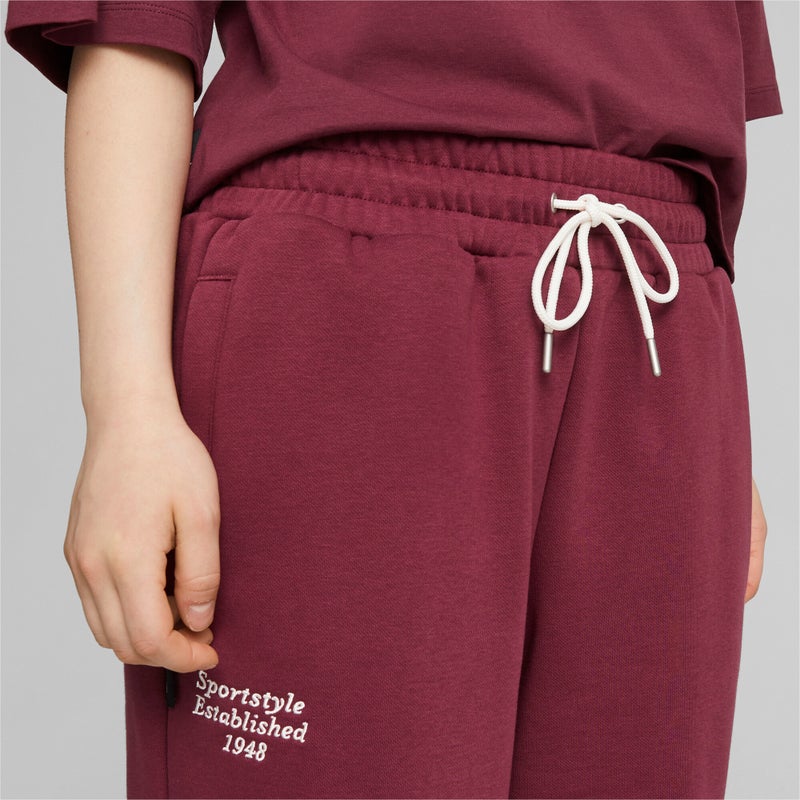 PUMA Team Womens Red Sweatpants - Image 3