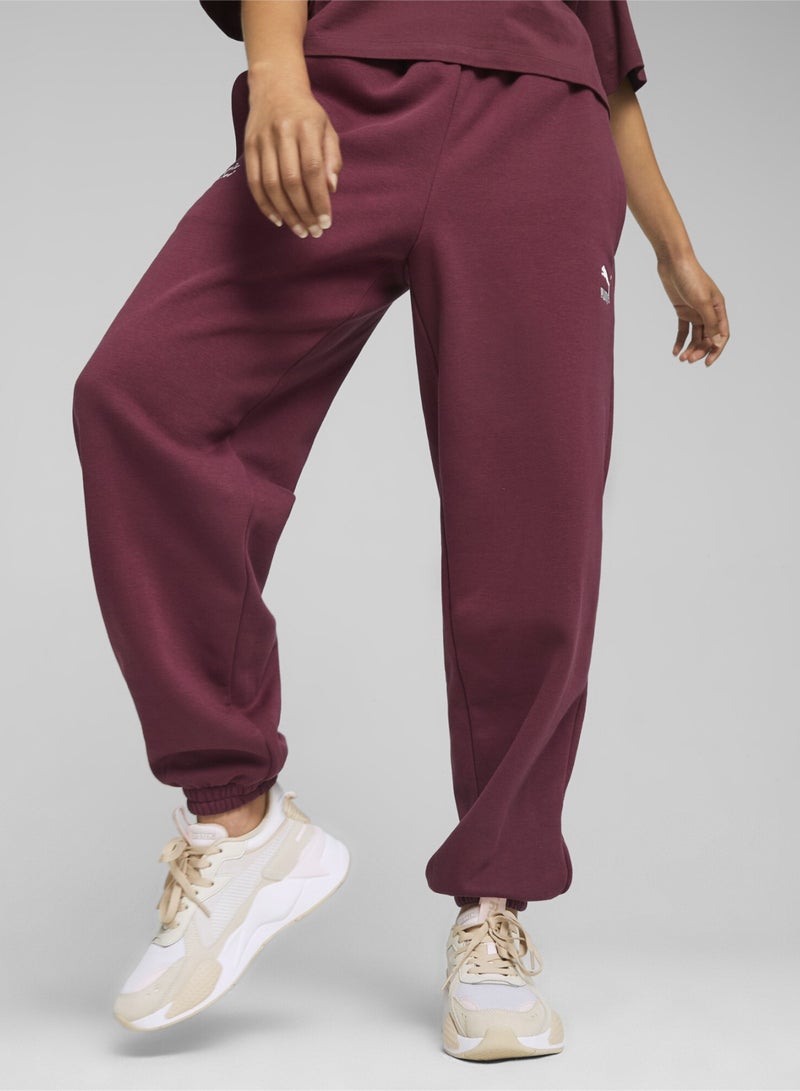 PUMA Team Womens Red Sweatpants - Image 1