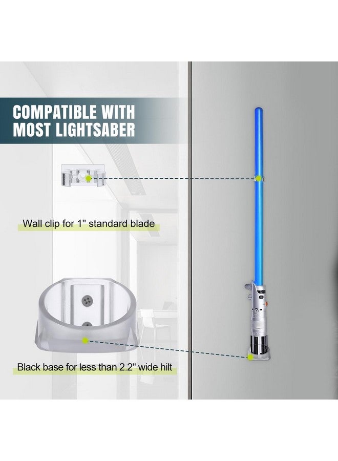 Lenink 2 Pack Clear Lightsaber Wall Mount, Lightsaber Holder Rack Compatible with Galaxy’s Edge Lightsabers, Darth Revan Lightsaber, Darth Vader Sabers and Most Lightsaber - Image 5