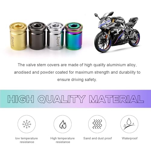 Yourkar 8 PCS Locking Car Tire Valve Stems Caps, Dustproof Auto Tire Valve Stem Cover with Rubber Seal, Anti-Theft Tyre Air Stems Cover for Cars, SUVs, Bicycles, Car Accessories (Black) - Image 5