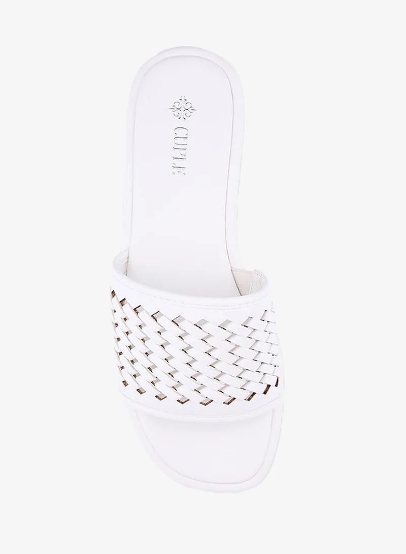Cuple White Cuple Casual Slide Sandals – Everyday Comfort for Women | Best Price UAE