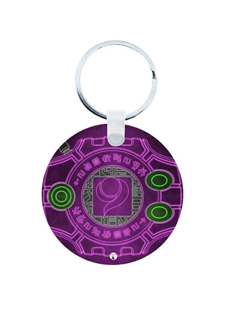 Digimon Anime Wooden Keychain