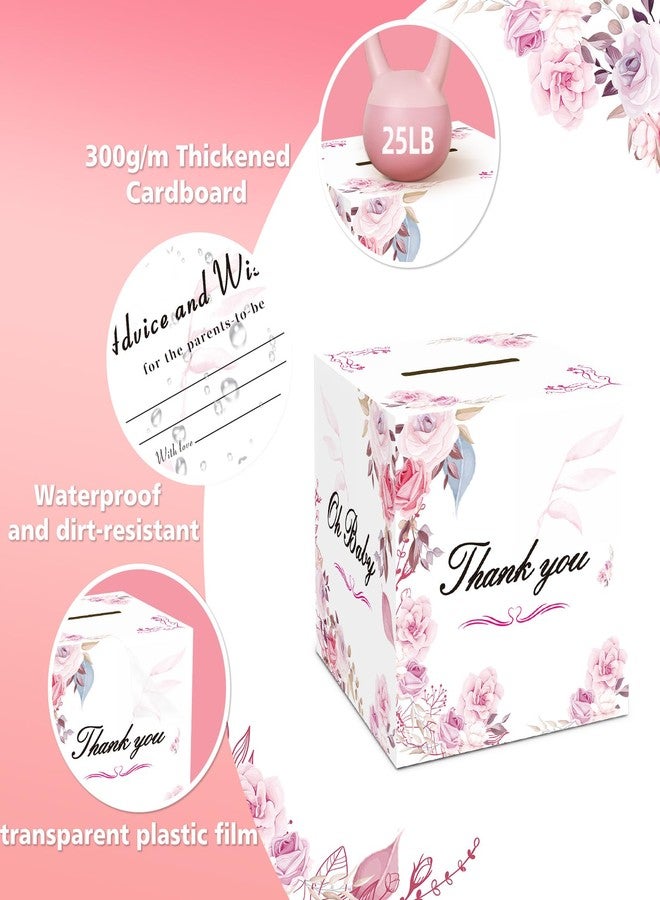 OLOUTAB Baby Shower Games - Diaper Raffle Box With 50 Tickets, Sign, Prizes and Decorations - Thick Paperboard - Image 3