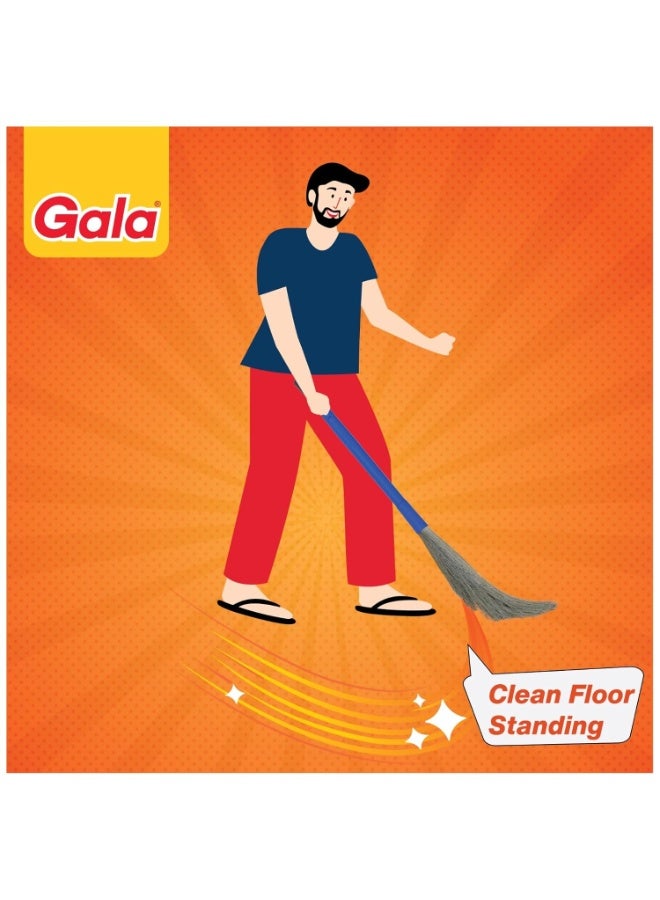 جالا Gala No Dust Broom 2 in 1 with Extendable Handle for Ceiling and Floor Cleaning, Long Handle Jhadu - Image 2