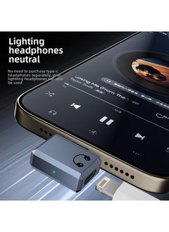 Generic Type-c To Lighting Headset Adapter Support Mobile Phone Listening To Music Call Built-in Lossless Decoding Chip-Interface Form:C To Lightning Headphone Adapter White Side Bend  - Image 4