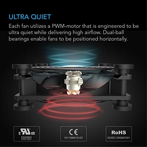 AC Infinity MULTIFAN S4, Quiet 140mm USB Fan, UL-Certified for Receiver DVR PlayStation Xbox Computer Cabinet Cooling - Image 4